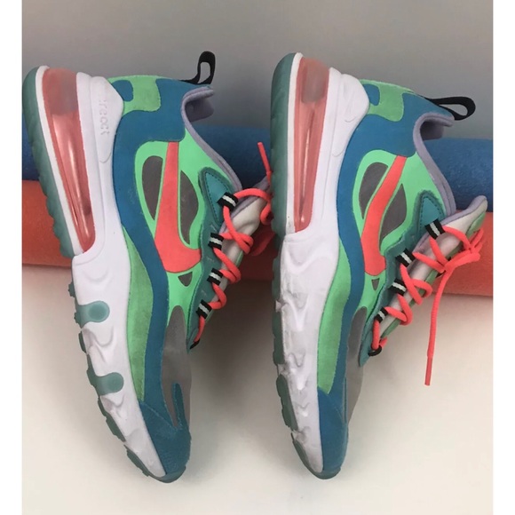 Nike Air Max 270 React Electro Green Crimson 6.5 - Picture 7 of 11